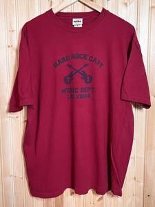Hard Rock Cafe Music Dept Las Vegas Guitars T-Shirt Sin City Gambling Red Sz XL